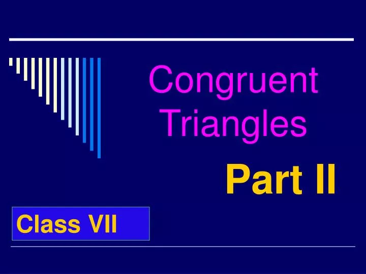 congruent triangles