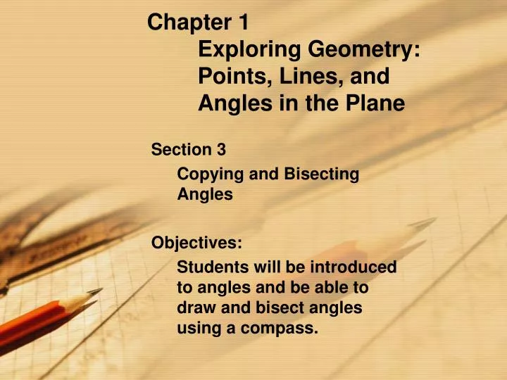 chapter 1 exploring geometry points lines and angles in the plane