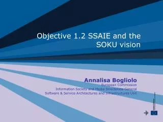 Objective 1.2 SSAIE and the SOKU vision