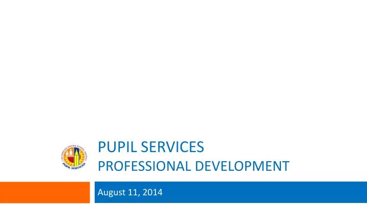 pupil services professional development