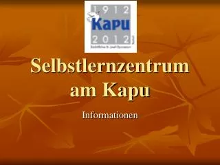 selbstlernzentrum am kapu