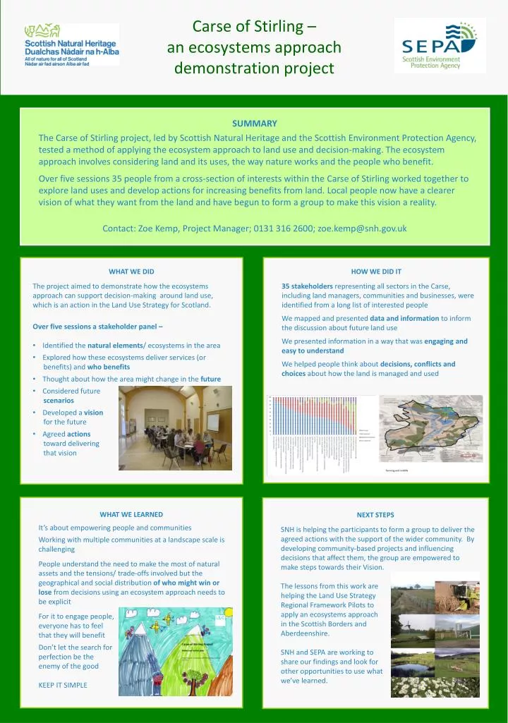 carse of stirling an ecosystems approach demonstration project