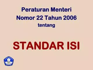 standar isi