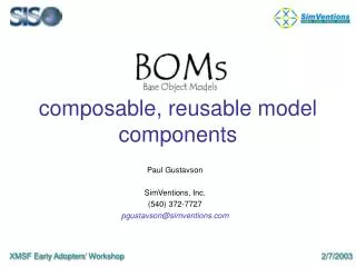 composable, reusable model components