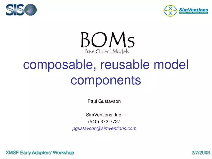 composable reusable model components