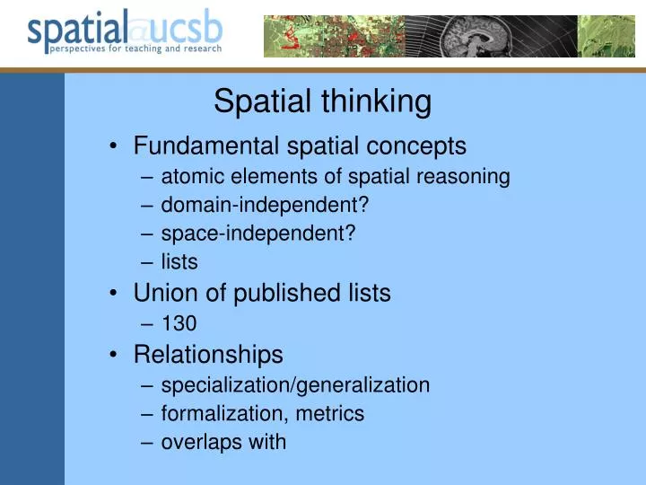 spatial thinking