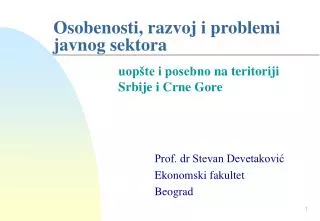 osobenosti r azvoj i problemi jav n og sektora