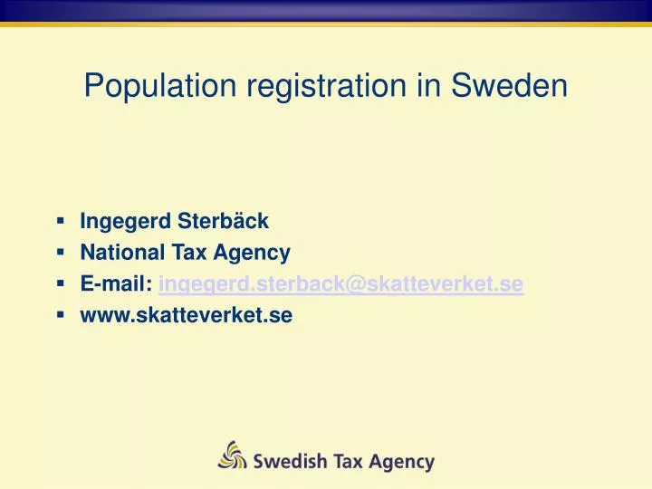 population registration in sweden