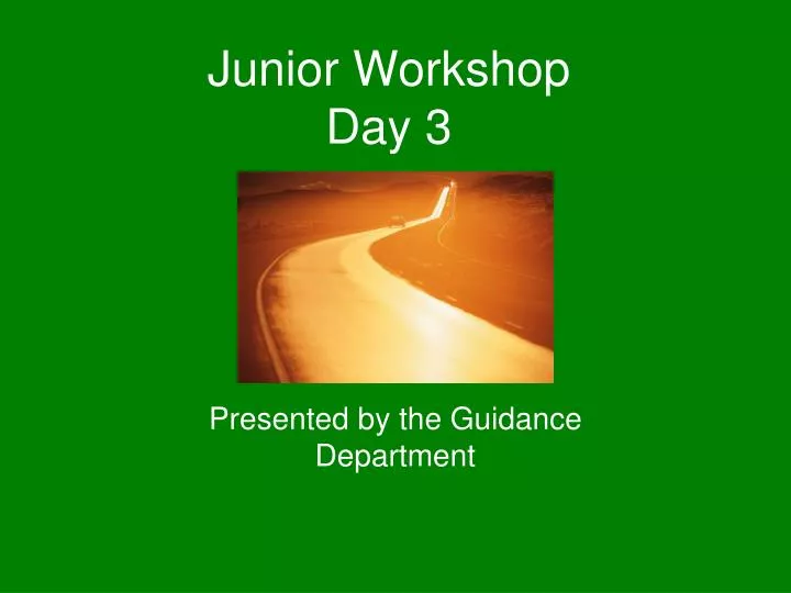 junior workshop day 3
