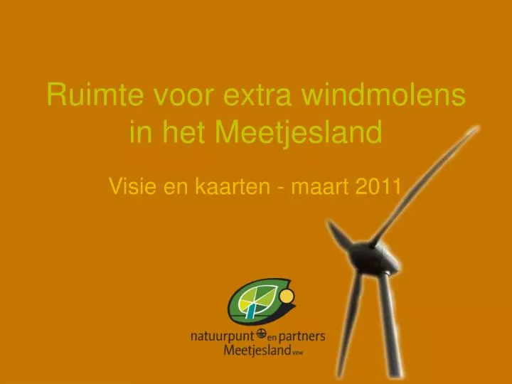 ruimte voor extra windmolens in het meetjesland