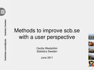 Methods for user feedback