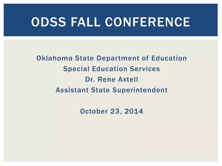 odss fall conference