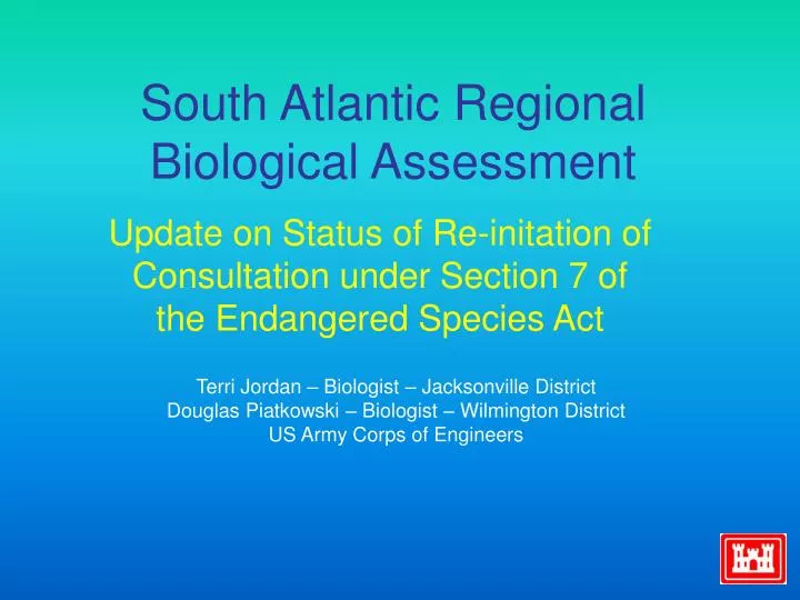 south atlantic regional biological assessment
