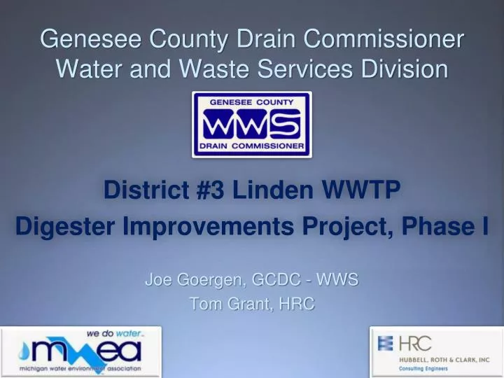 genesee county drain commissioner water and waste services division