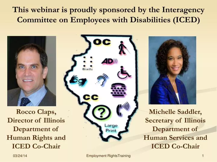 this webinar is proudly sponsored by the interagency committee on employees with disabilities iced