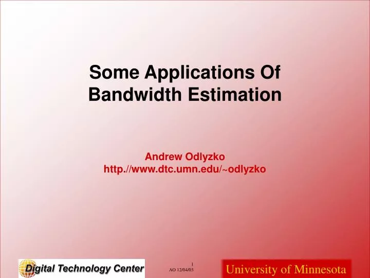 andrew odlyzko http www dtc umn edu odlyzko