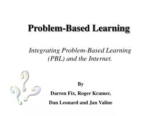 Problem-Based Learning