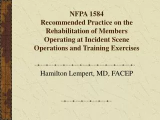 Hamilton Lempert, MD, FACEP