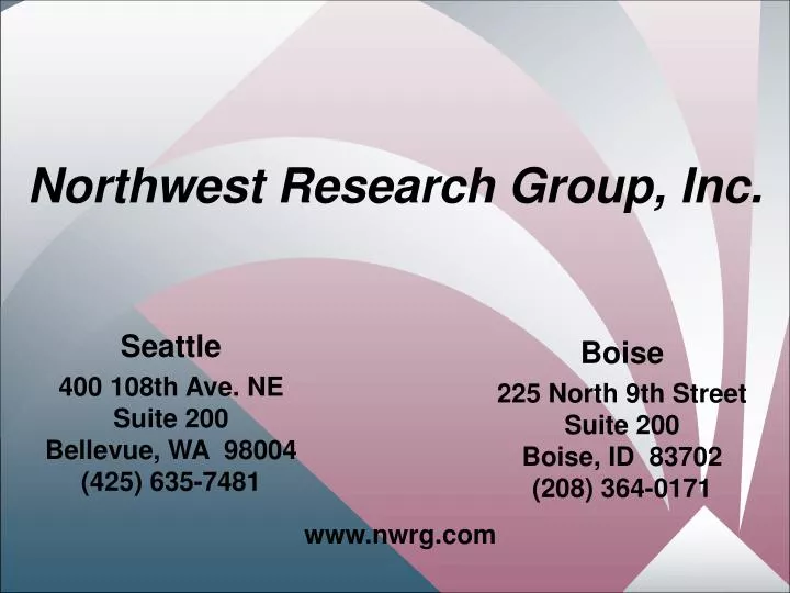 northwest research group inc