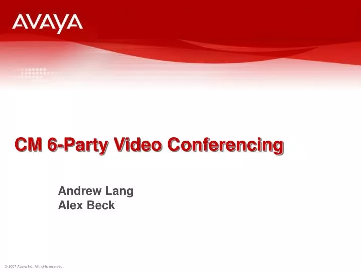 cm 6 party video conferencing