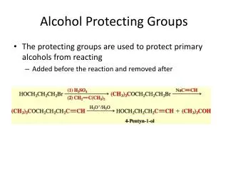 Alcohol Protecting Groups