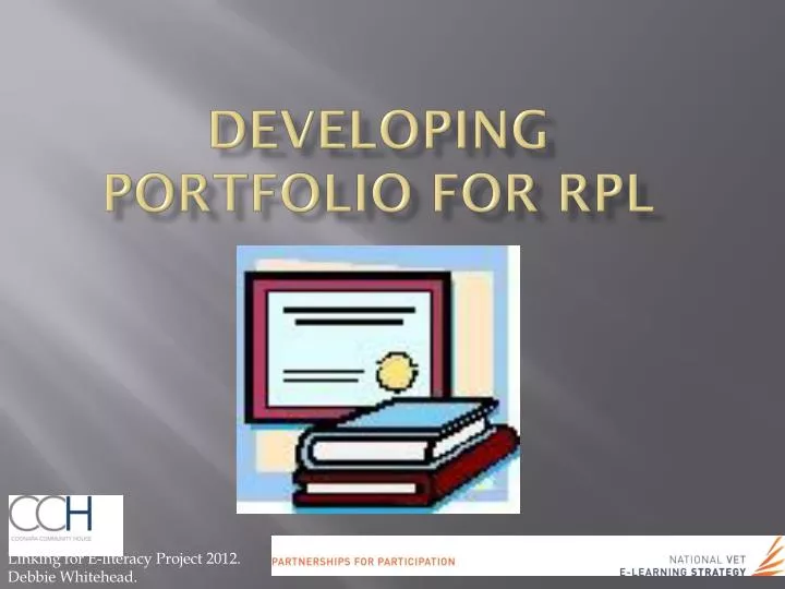 developing portfolio for rpl