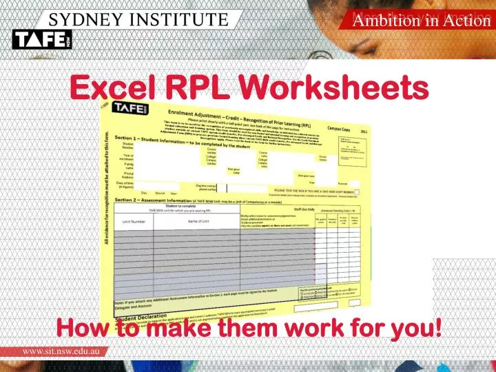 excel rpl worksheets how to make them work for you
