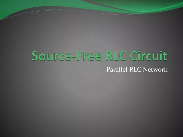 source free rlc circuit