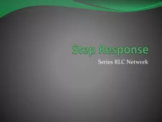 step response