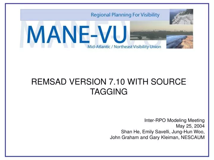 remsad version 7 10 with source tagging