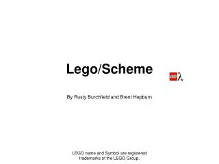 Lego/Scheme