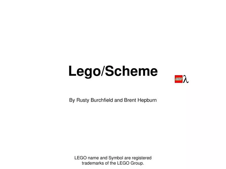 lego scheme