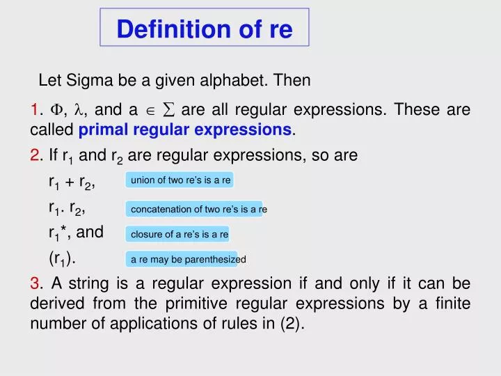 definition of re