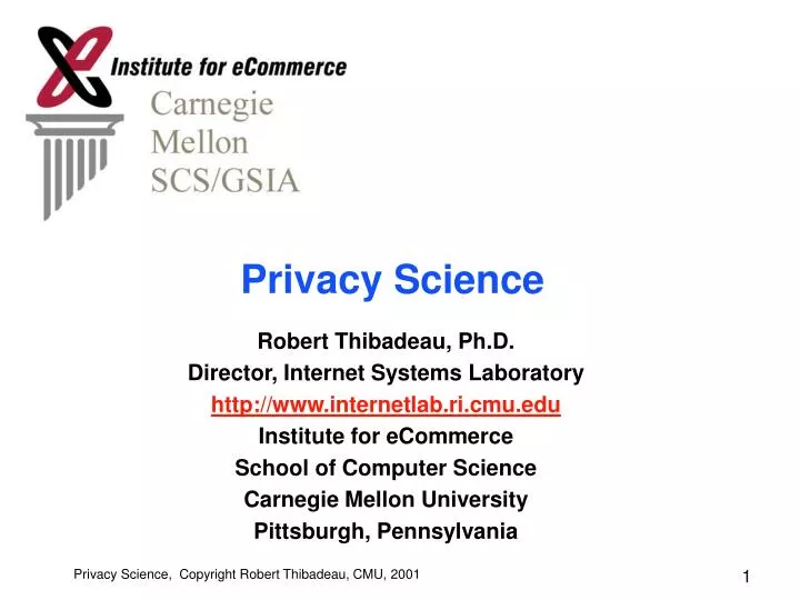 privacy science