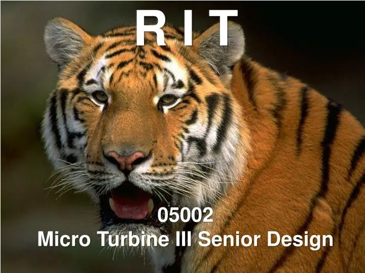 r i t 05002 micro turbine iii senior design