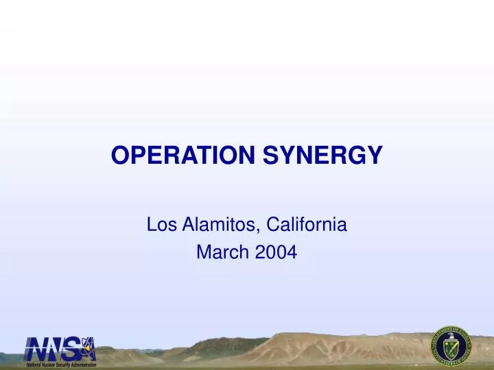 operation synergy