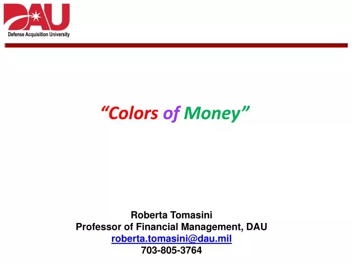 colors of money