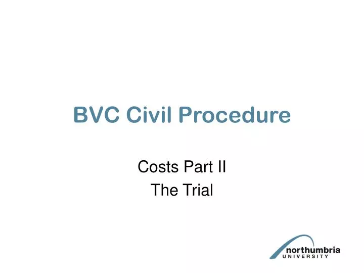 bvc civil procedure