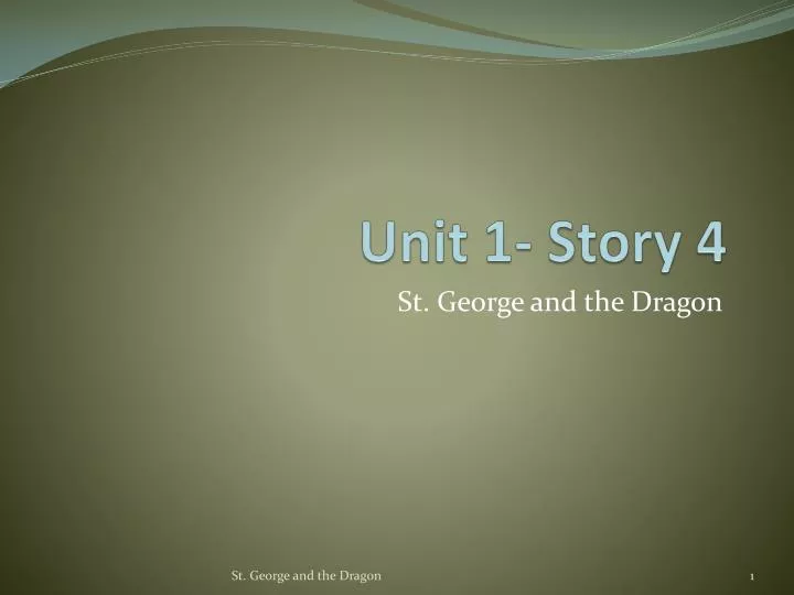 unit 1 story 4