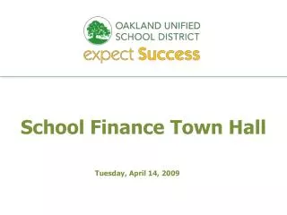School Finance Town Hall