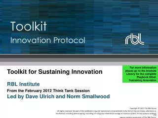 Toolkit Innovation Protocol