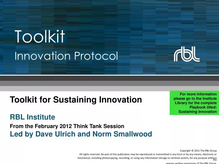 toolkit innovation protocol