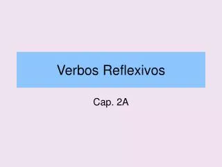verbos reflexivos