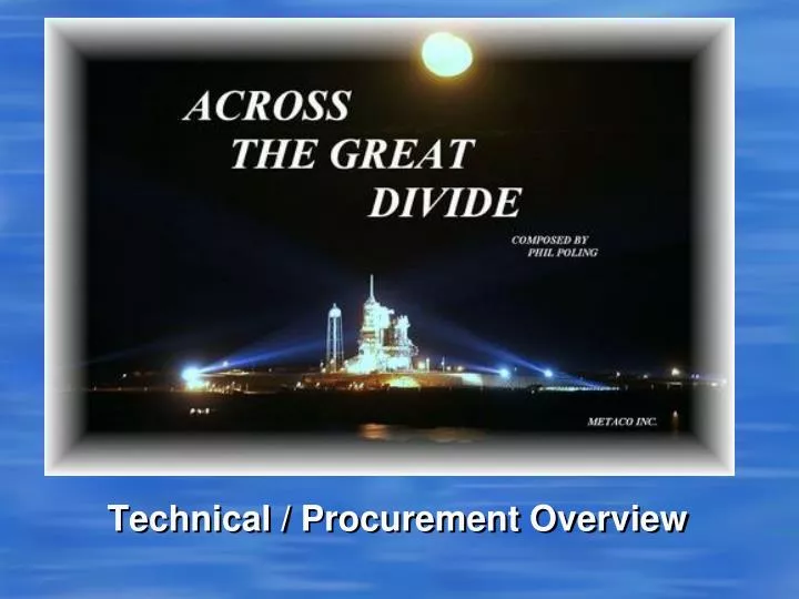 technical procurement overview