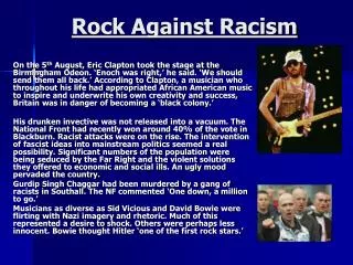 Rock Against Racism