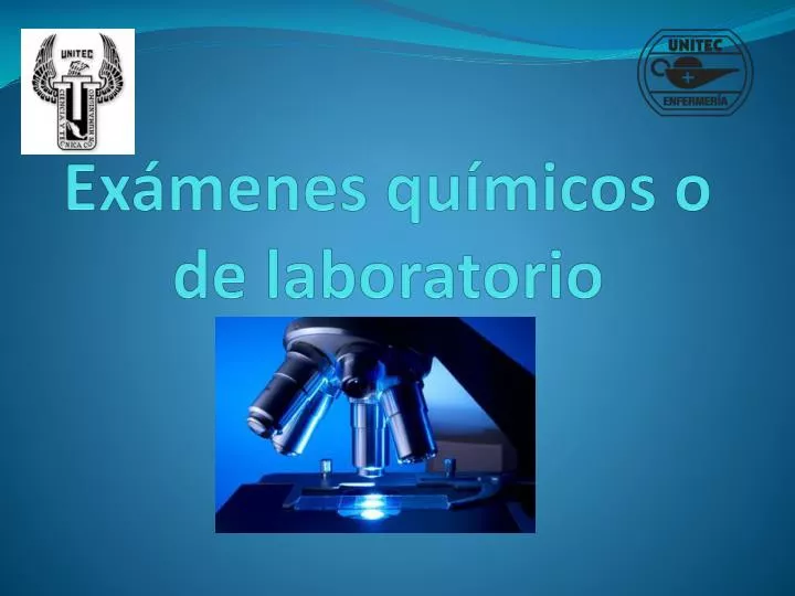 ex menes qu micos o de laboratorio