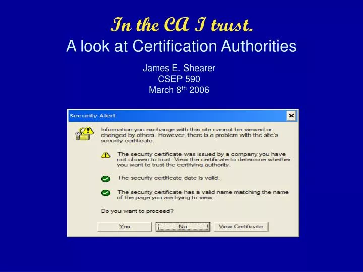 in the ca i trust a look at certification authorities