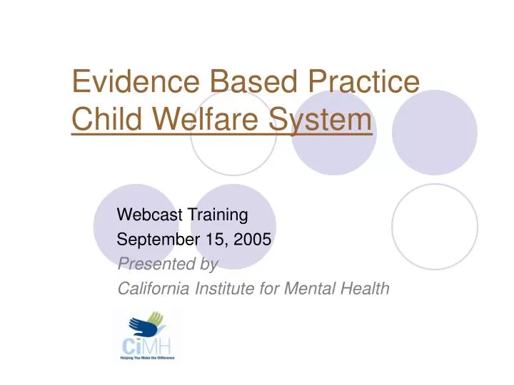 evidence based practice child welfare system