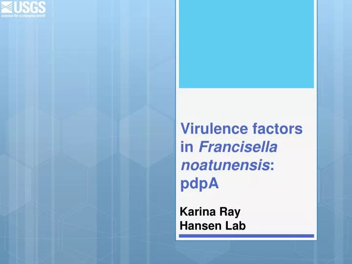 virulence factors in francisella noatunensis pdpa