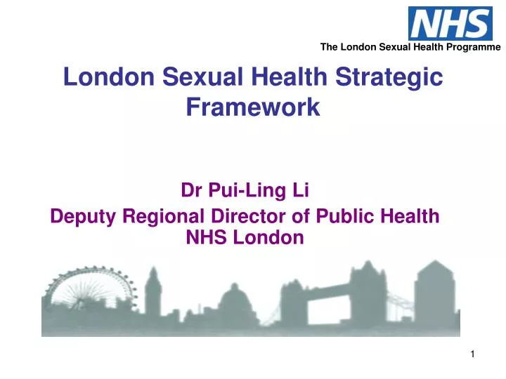 london sexual health strategic framework